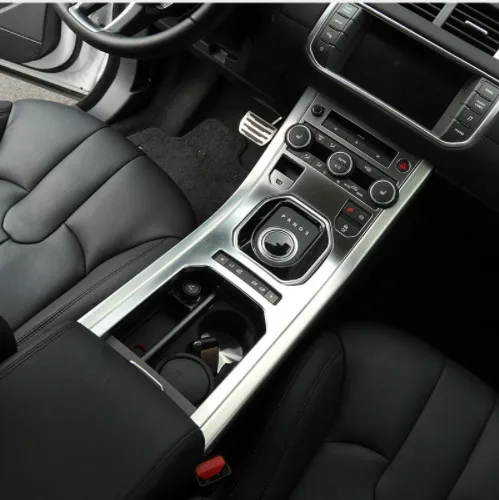 

For Land Rover Range Rover Evoque 2013-2016 Accessories Center Console Gear Panel ABS Chrome Decorative Cover Trim Car Styling