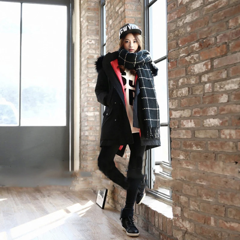 Новый модный толстый шерстяной осенне-зимний большой квадратный клетчатый