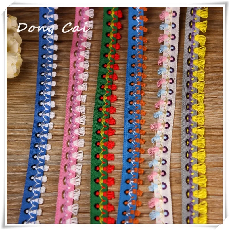 6 ярдов/партия кружевное платье принцессы с бахромой ручной работы для девочек