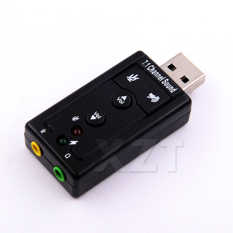 Виртуальная внешняя звуковая карта 7 1 USB к разъему 3 5 мм аудиоадаптер для