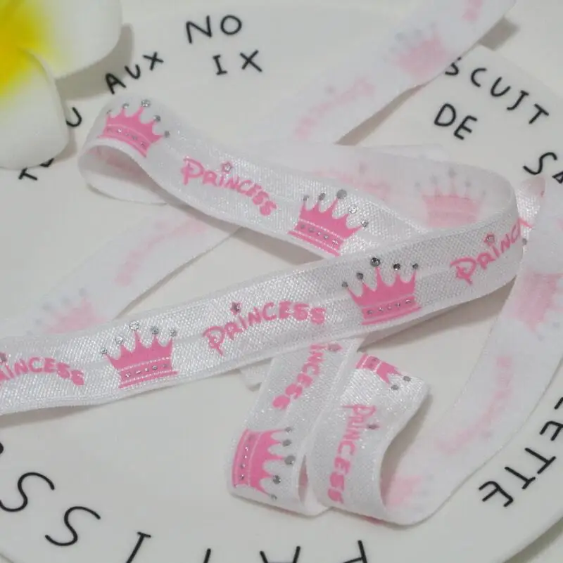 NO.7 5 ярдов/партия, 5/8 ''(16 мм), фольга, напечатанная, для создания эластичных лент, эластичная лента, лента, сделай сам, ремесла для одежды - Цвет: NO.7