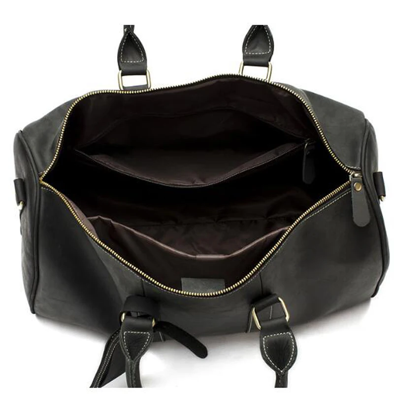 

Vintage Leather Weekender Duffel Bag Travel Luggage Bag
