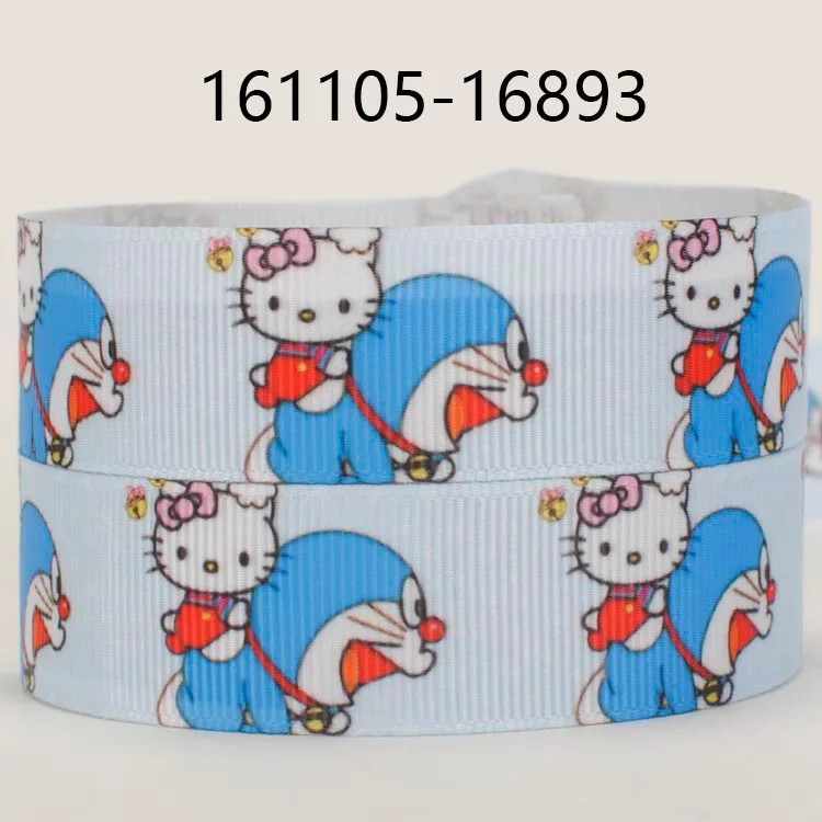 10 ярдов-разные размеры-живой мультфильм Doraemon лента напечатанная Grosgrain лента