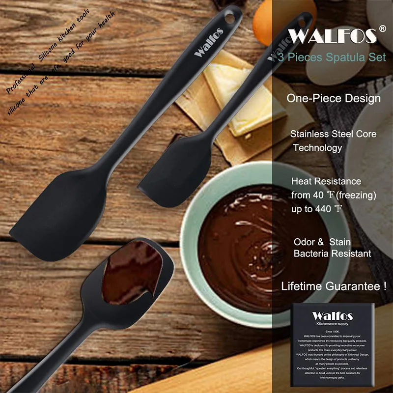 WALFOS 3 шт./компл. антипригарные силиконовые инструменты для приготовления пищи