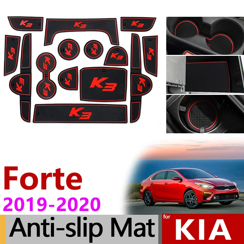 

Anti-Slip Mat for Phone Gate Slot Mat Cup Rubber Pads Rug for KIA Forte 2019 2020 BD Cerato K3 Vivaro Car Accessories Stickers