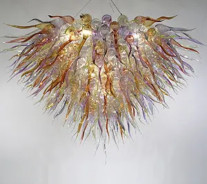 

Free Shipping New Design Blown Glass Modern LED Chandelier