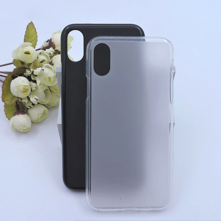 Чехол для iPhone XS XR простые однотонные Мягкие силиконовые чехлы из ТПУ задняя
