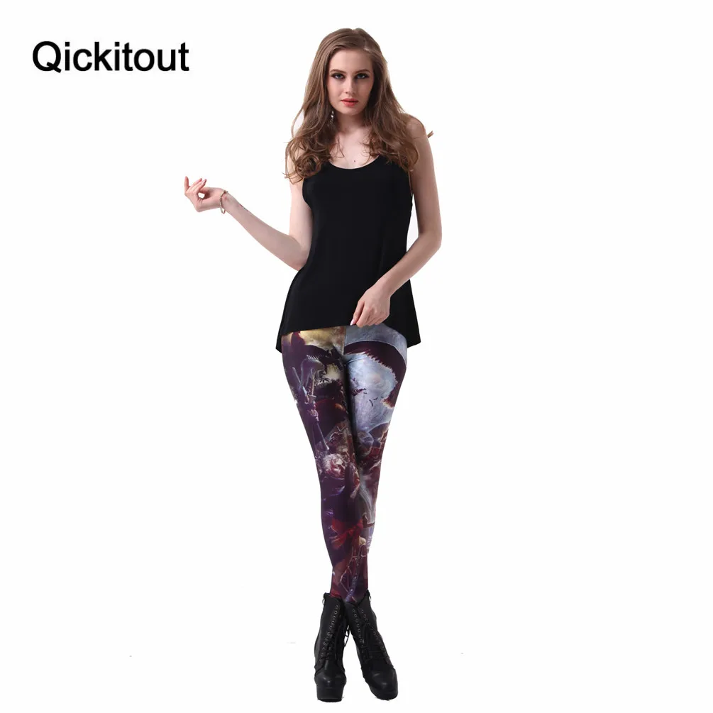 Для женщин Новинка Slim новый вызов Наполеона Леггинсы для Молоко цифровой печати