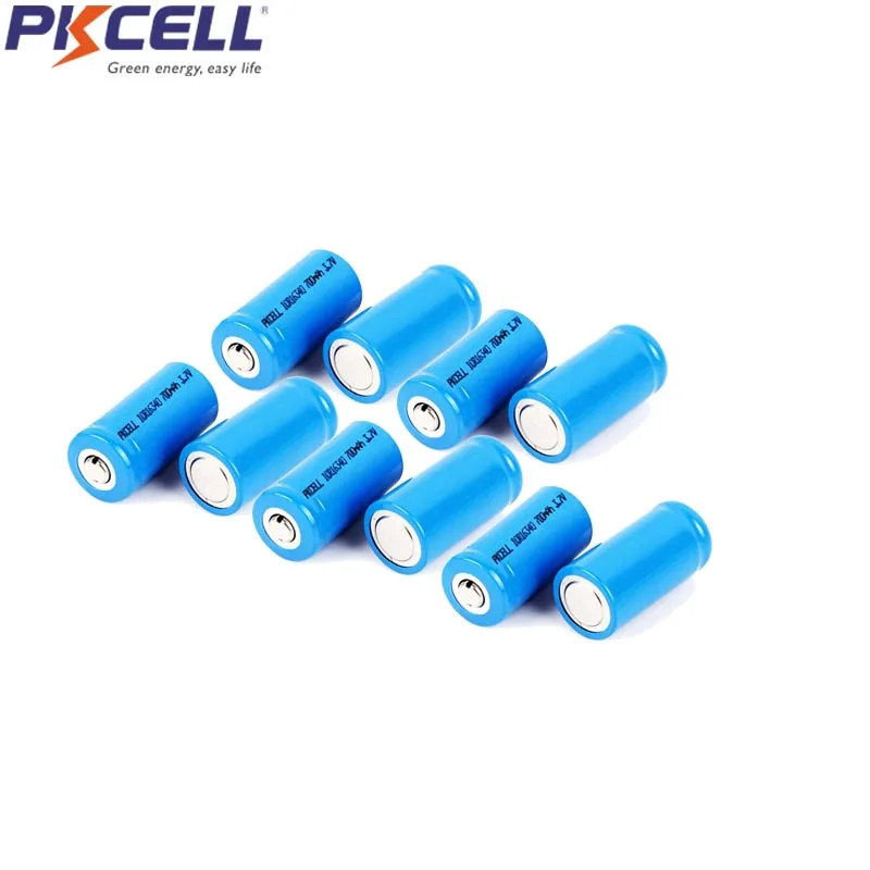 12 шт. в упаковке, CR123A 123A CR123 ICR16340 700 мА/ч, 3,7 в Li-Ion Перезаряжаемые Батарея литиевые батареи топ на пуговицах для светодиодный фонарик