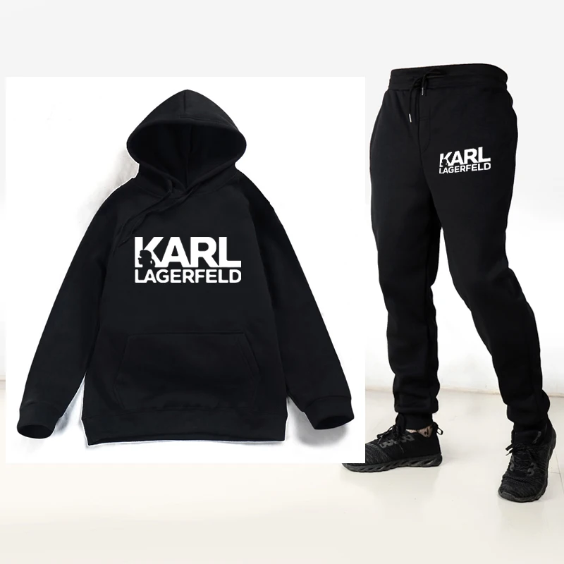 2019 распродажа мужской и женский бренд Karl Lagerfeld толстовка с капюшоном высокого