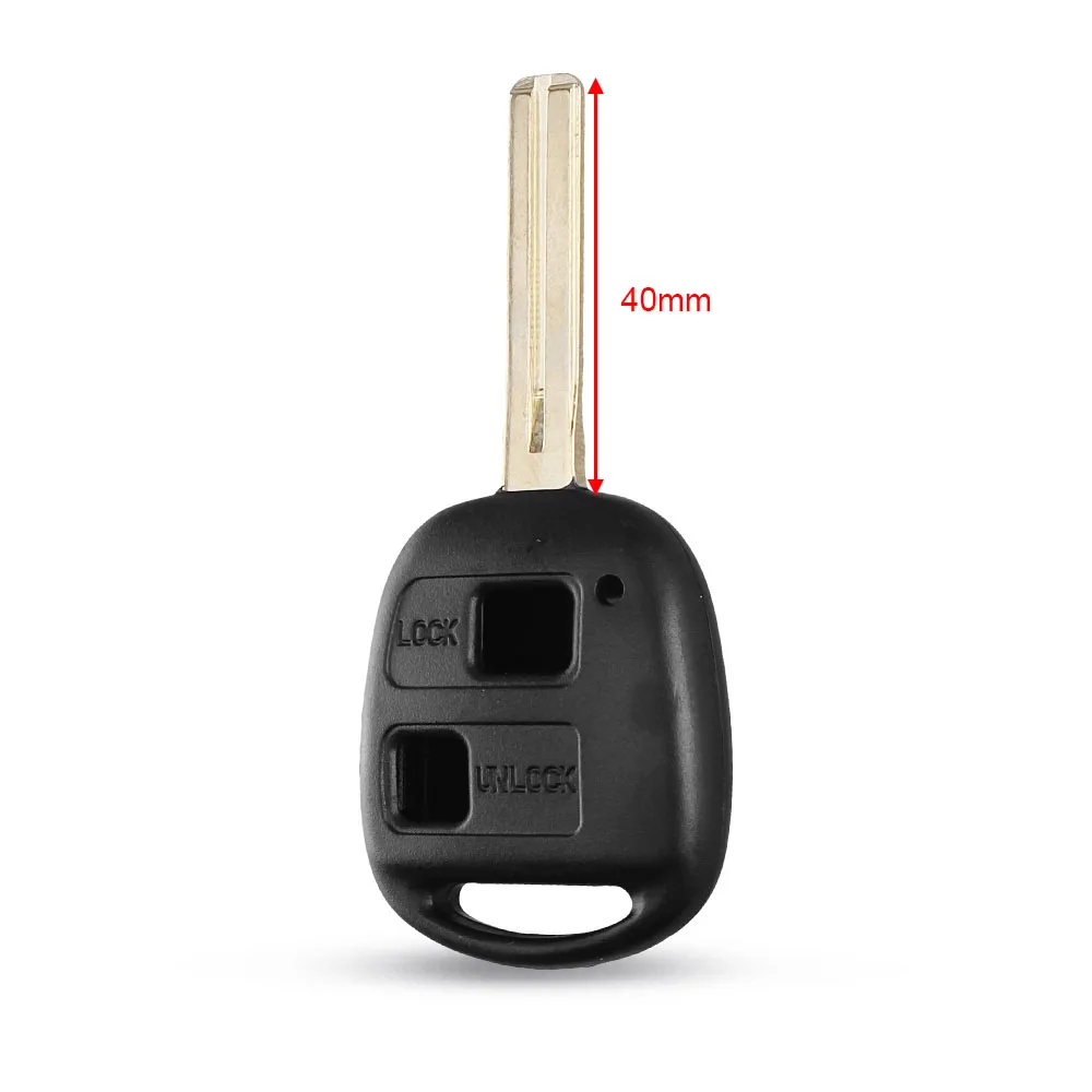 KEYYOU New Replacement Housing Shell Remote Key Case Fob 2 Button For Lexus RX300 ES300 Uncut Blade TOY48 40MM | Автомобили и