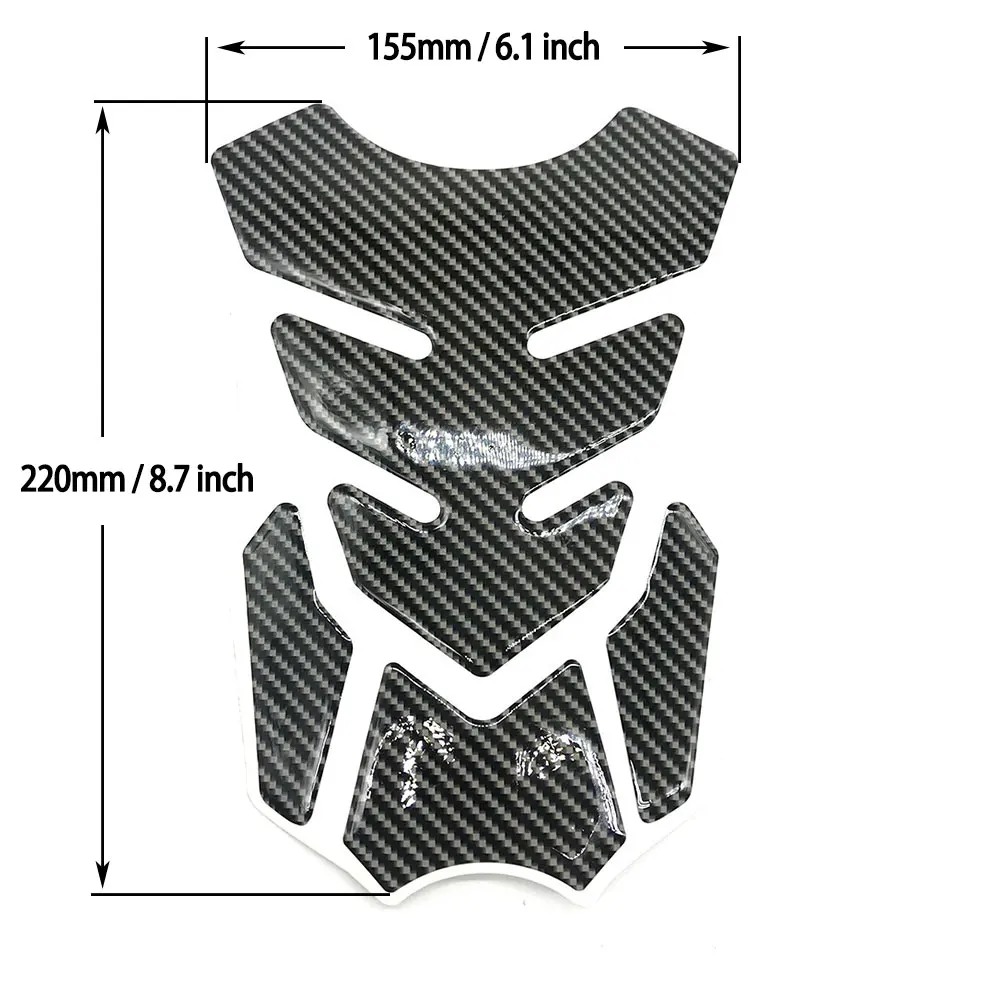 Carbon-A 1 шт. углерода волокно Танк Pad Tankpad резиновый протектор Стикеры для Honda Suzuki Kawasaki Yamaha Fireblade VTX Мотоцикл Универсальный - Цвет: Carbon-A