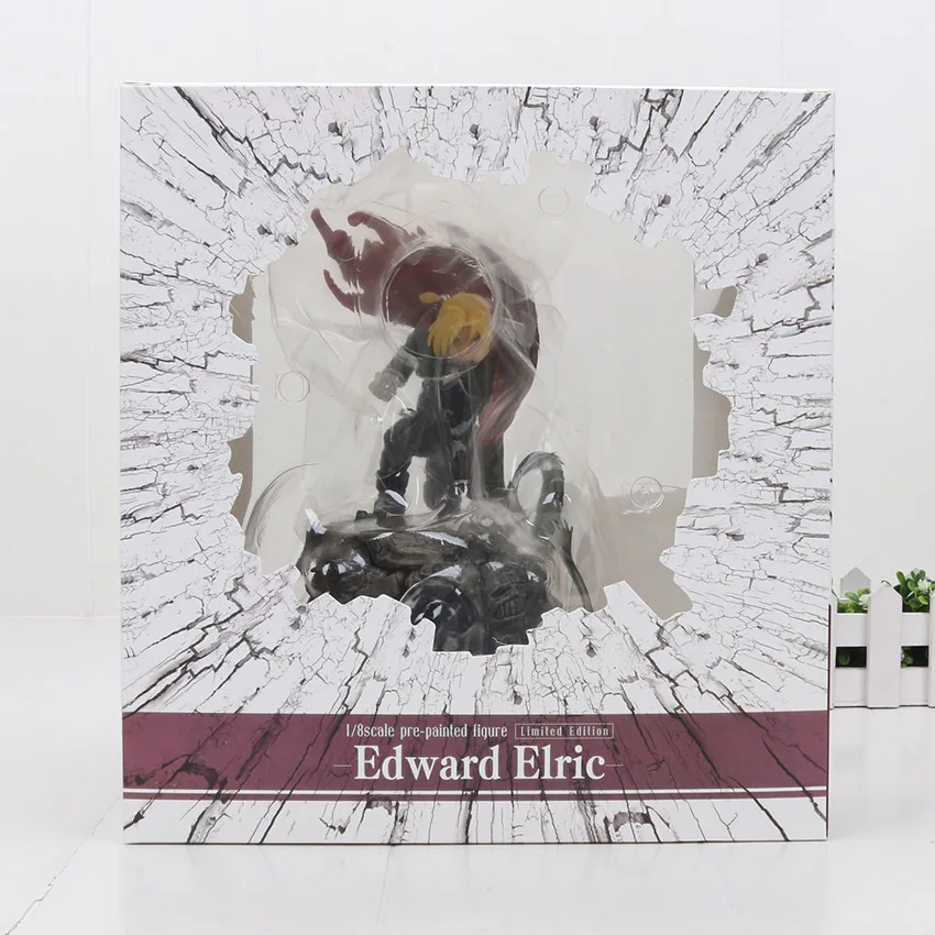 22cm Edward in box Аниме Стальной алхимик Эдвард Элрик фигурка игрушки Рой Мустанг ARTFX J 1/8 окрашенная пламя Алхимик фигурка Модель ПВХ игрушка Подарки - Цвет: 22cm Edward in box