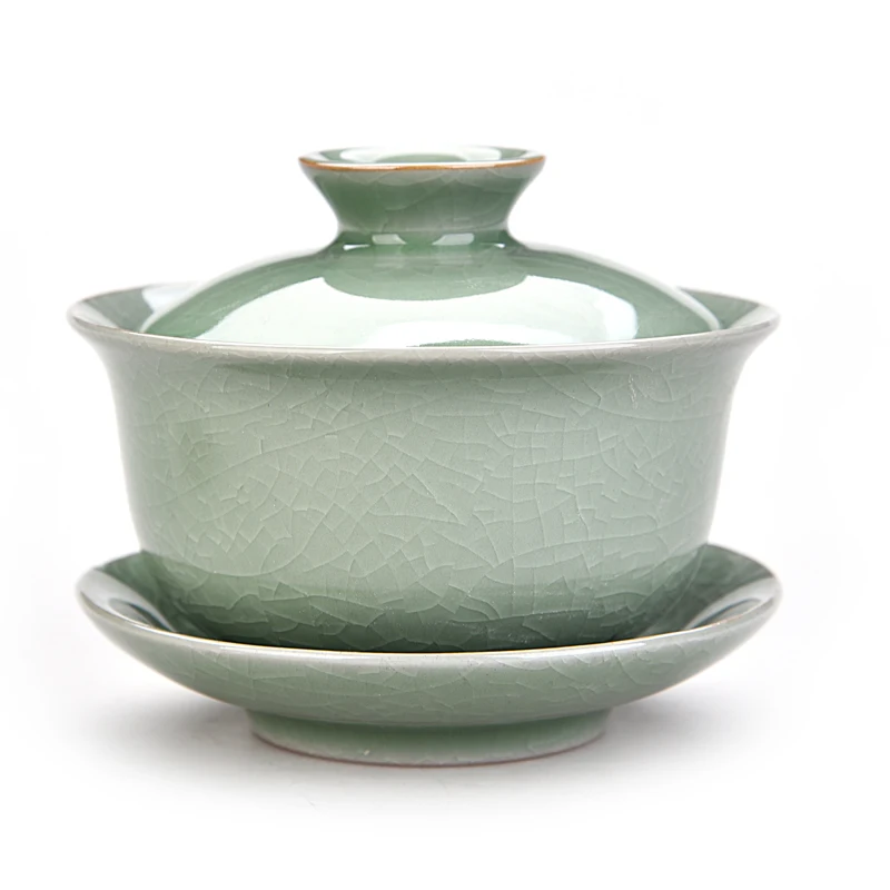 Китай Ручная роспись Gaiwan, Dehua высокое качество белый фарфор чайный набор для путешествий красивый и легкий чайник - Цвет: see chart