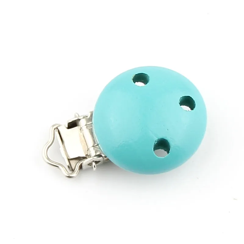 5 шт. бирюзовые деревянные аксессуары для детской соски цепочки браслеты