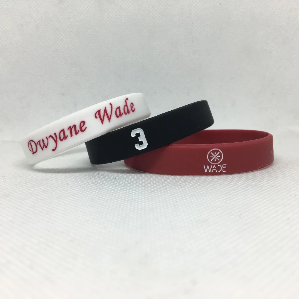 1 шт. спортивный силиконовый браслет для мужчин Dwyane Wade на запястье резиновый