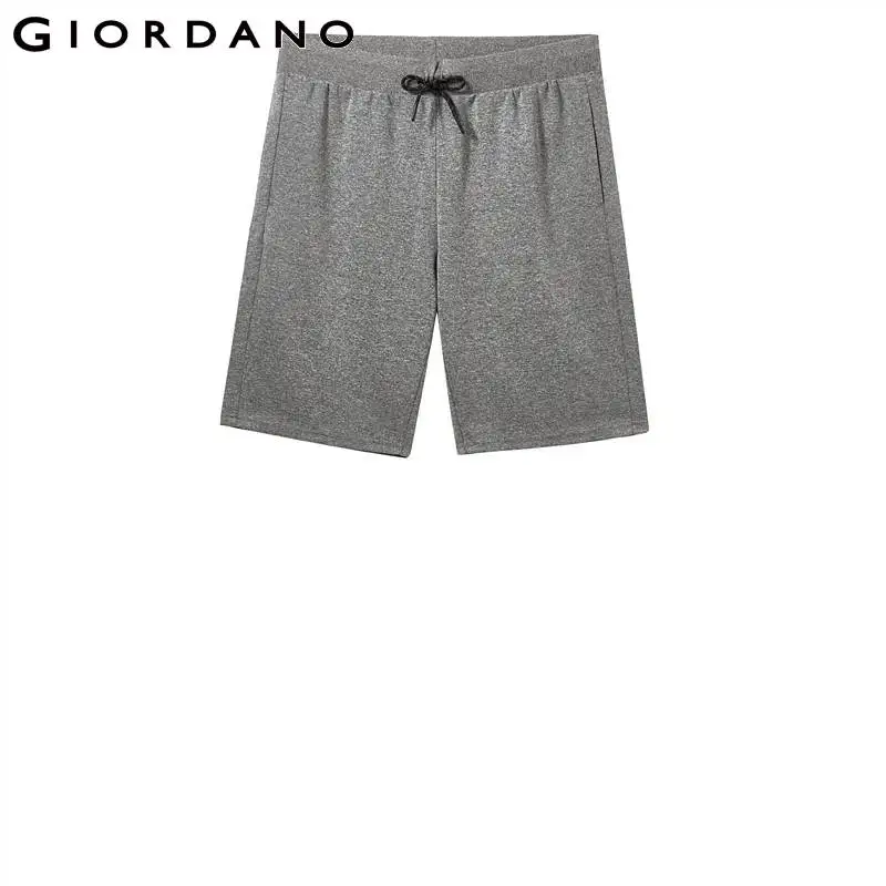 Giordano сплошные шорты из хлопкового трикотажа с резинкой на талии состоят хлопка и