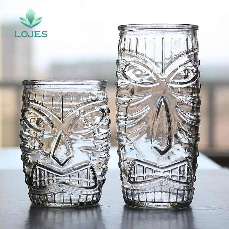 Hawaii Tiki Mugs Cocktail Cup Beer Beverage Mug Wine Mug Glass Easter Islander Tiki Mug Bar Tool