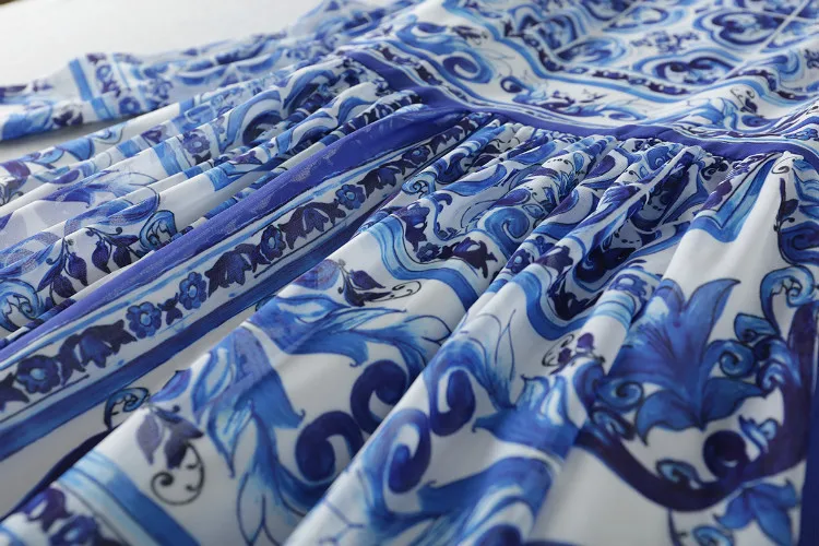 Высокое качество 2017 модное подиумное дизайнерское Длинное Платье женское с