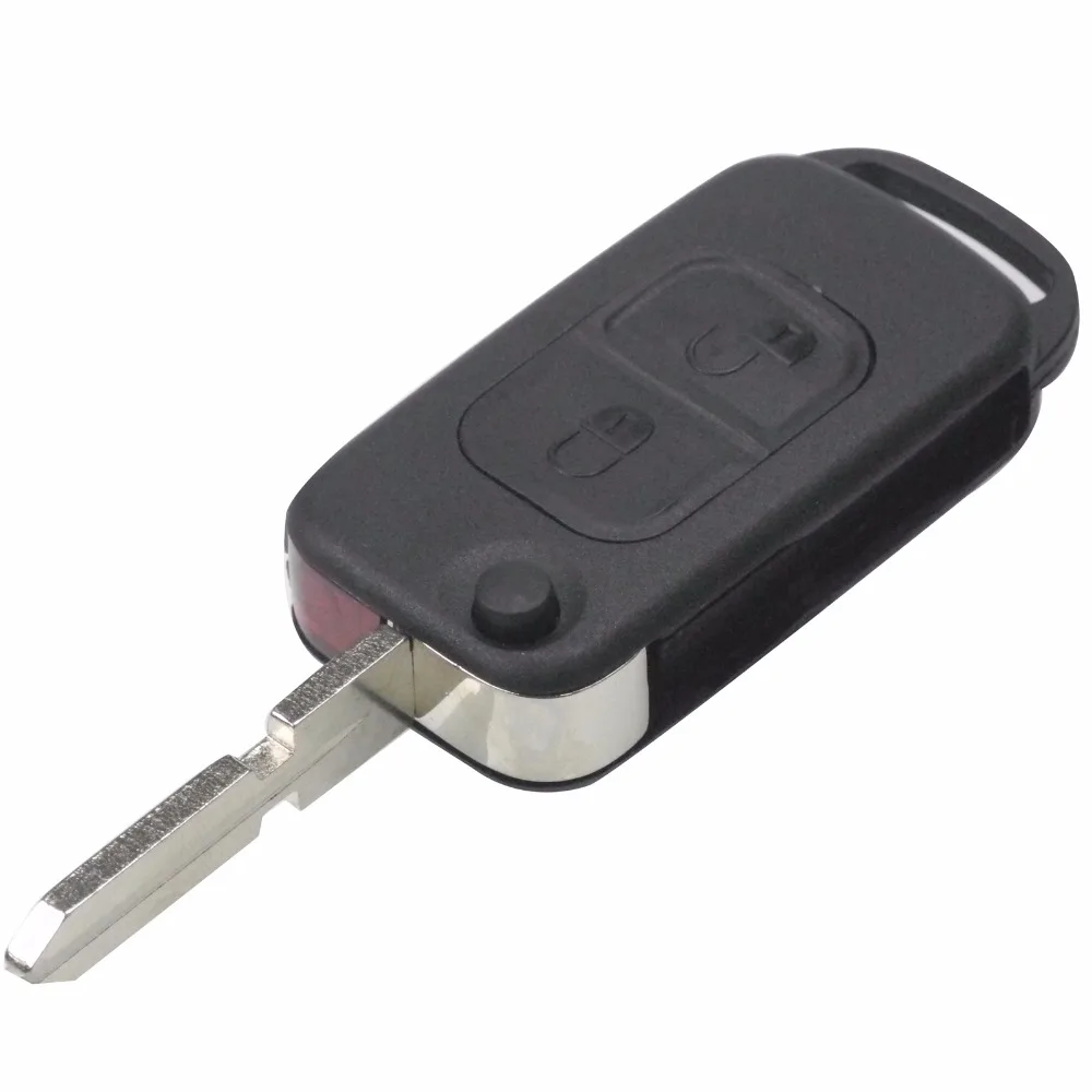 Jingyuqin флип ключ для Mercedes Benz A160 B200 W124 W202 W210 HU39 HU64 Uncut 1/2/3/4 Кнопка чехол ключа