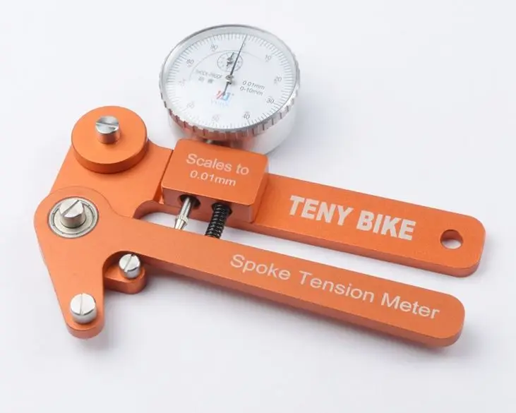 mechanical meter Спицевой тестер напряжения цифровые весы 0,01 мм велосипедный индикатор Attrezi метр тенсиометр велосипедный спиц натяжение колеса строитель инструмент - Цвет: mechanical meter
