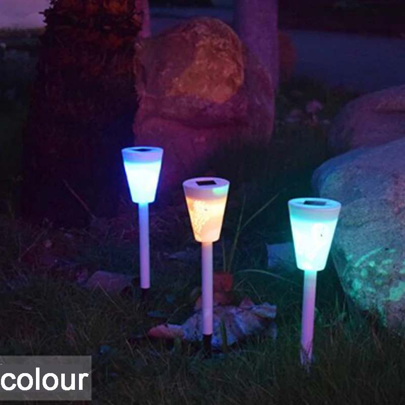 저렴한 2 Led 태양 빛 야외 방수 지상 램프 할로우 나비 빛 잔디 마당 계단 지하 매장 된 빛 홈 가든 12 월
