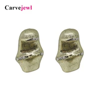 carvejewl skull stud earrings for women jewelry anti gold silver colour crystal rhinestone earrings girl gift fashion hot sale
