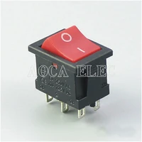 100pcs kcd1 1 202 on on 2 poles 2 throw dpdt t85 6a 250vac rocker switch 6 pin with solder terminal