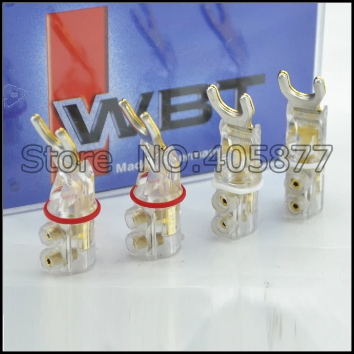 4 шт. hi end audio Nextgen Spade 0681Cu медный разъем для колонок hifi spade plug|hifi plug|plug terminalplug connector |