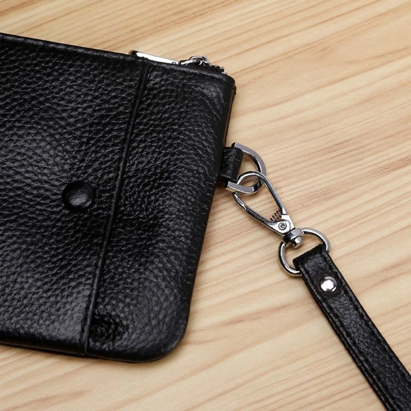 Тонкий мягкий длинный кошелек на молнии для мужчин и женщин винтажный бумажник