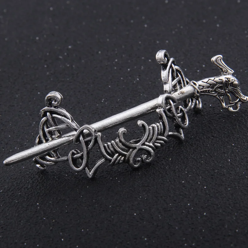 Viking ювелирные изделия для волос большие кельтские узлы заколки-короны в винтажном стиле золотые и антикварные серебряные заколки для волос шпильки для девочек и женщин