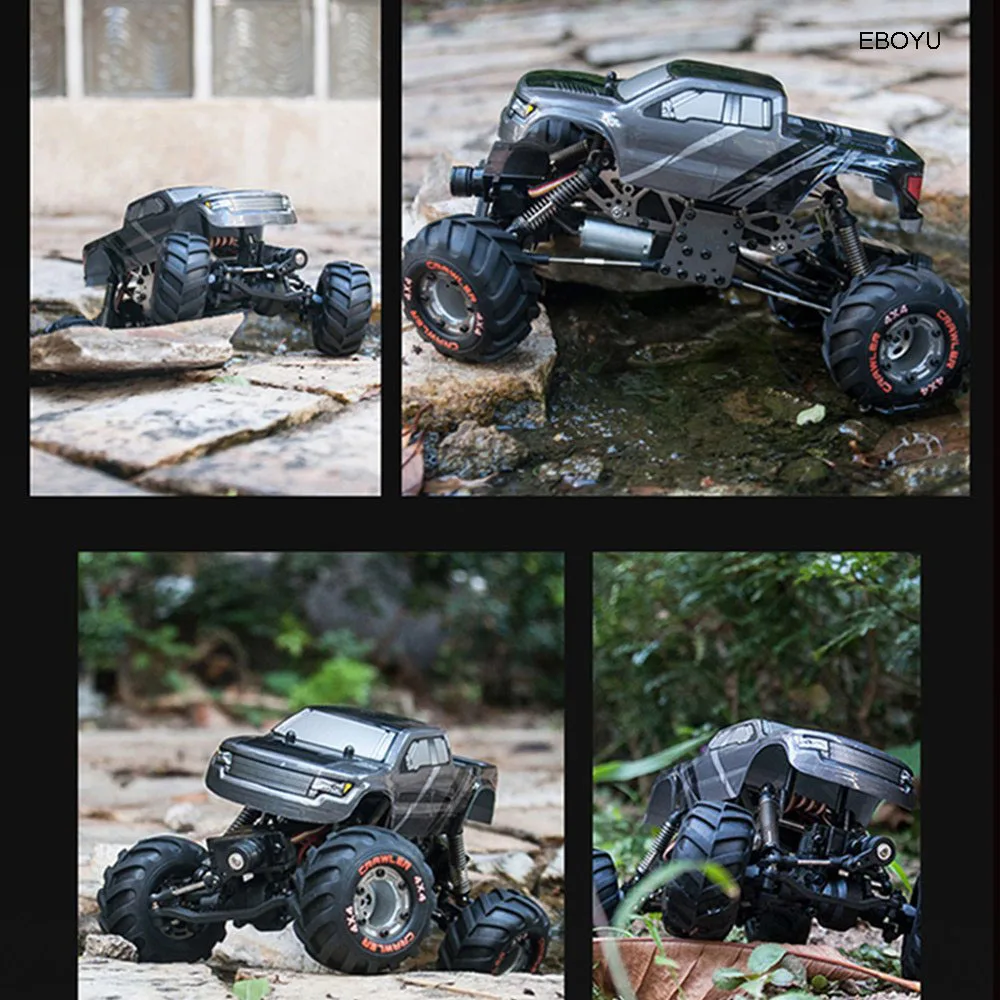 EBOYU 2098B 1:24 2,4 GHz 4WD 4WS Devastator Rock RC Crawler RTR с двойным сервоприводом внедорожный Радиоуправляемый автомобиль RTR-случайный цвет