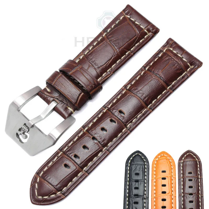 Ремешок Panerai женский из натуральной кожи с ажурной пряжкой аксессуары для