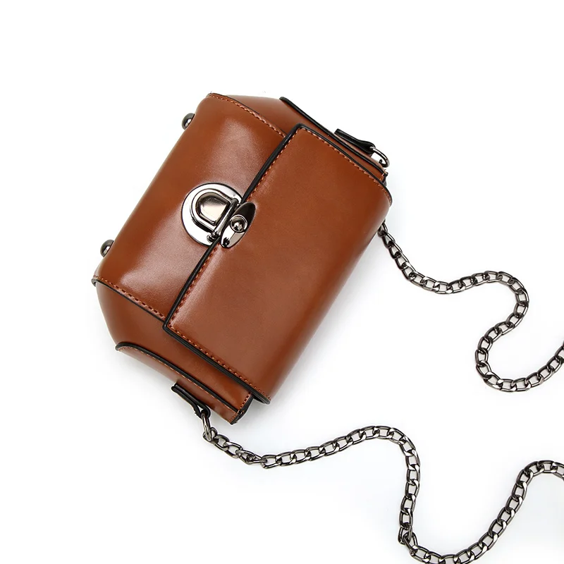 2017 Новая Сумка Известная Марка Женщины Цепи Кожа PU Женщин Старинные Небольшой