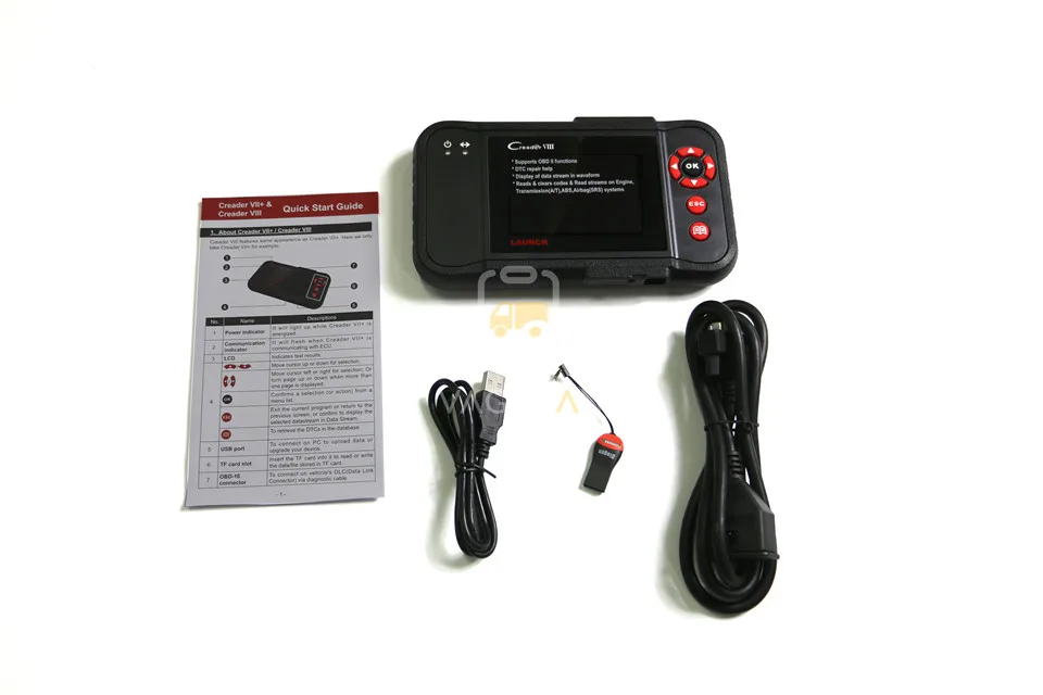 Launch X431 X-431 считыватель кода OBD creader VII(crp129) ENG/ABS/SRS/AT+ масло/EPB/SAS сброс обновление онлайн автомобиля диагностический инструмент