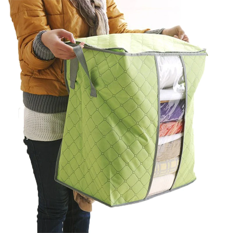 Сумка для хранения постельного белья студенческое общежитие тканый бамбуковый