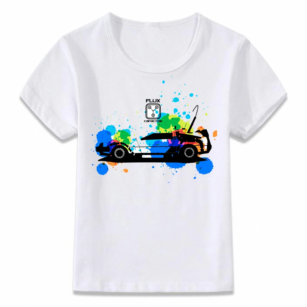 Детская одежда футболка Back To The Future DeLorean Time для путешествий DMC 12 Sci fi маленьких