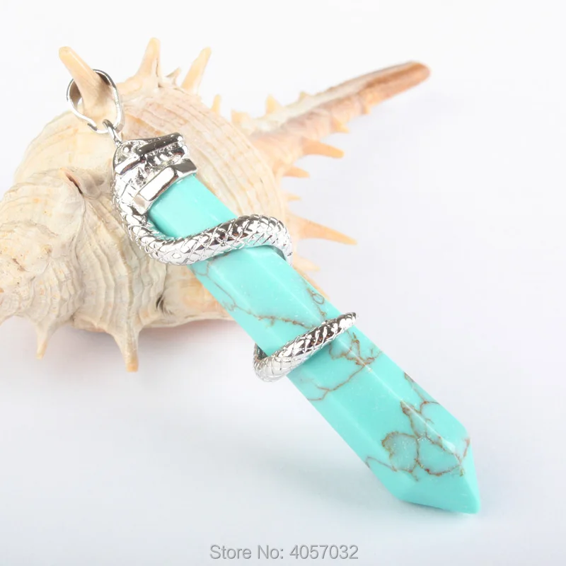 Подарки модные ювелирные изделия искусственный зеленый камень Howlite Фиолетовый