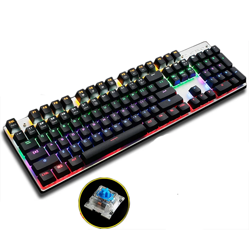 Игровая механическая клавиатура с цветной подсветкой Антибликовая