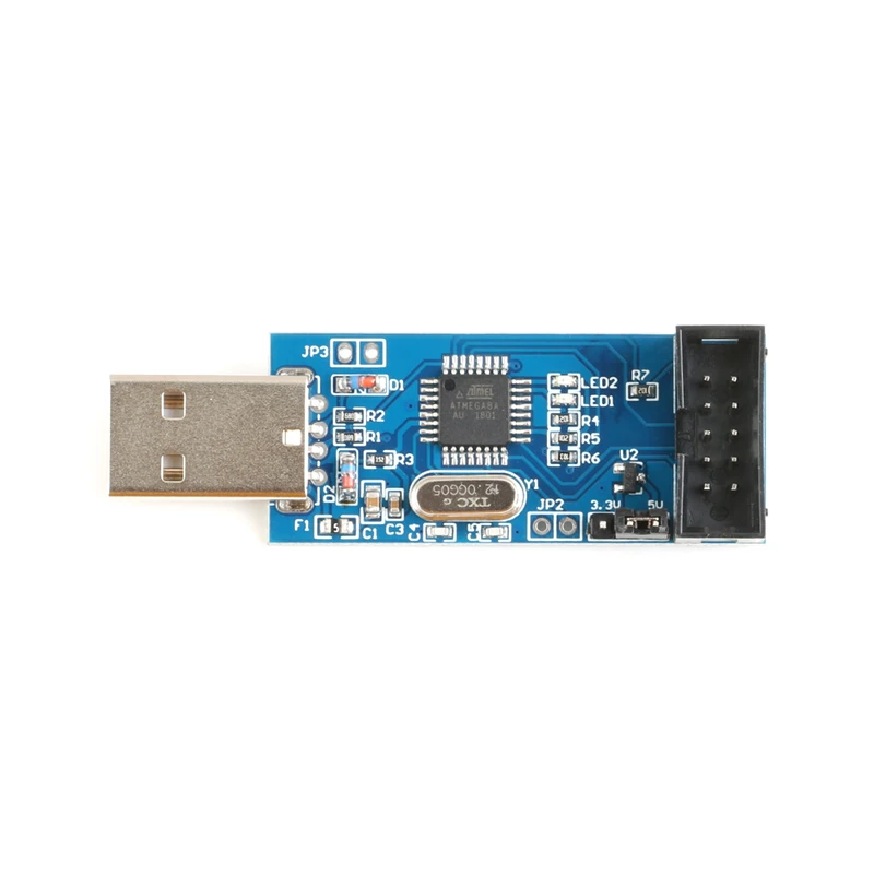 Плата адаптера с 10Pin на 6 Pin + USBASP USBISP AVR программатор USB ATMEGA8 ATMEGA128 ATtiny/CAN/PWM модуль