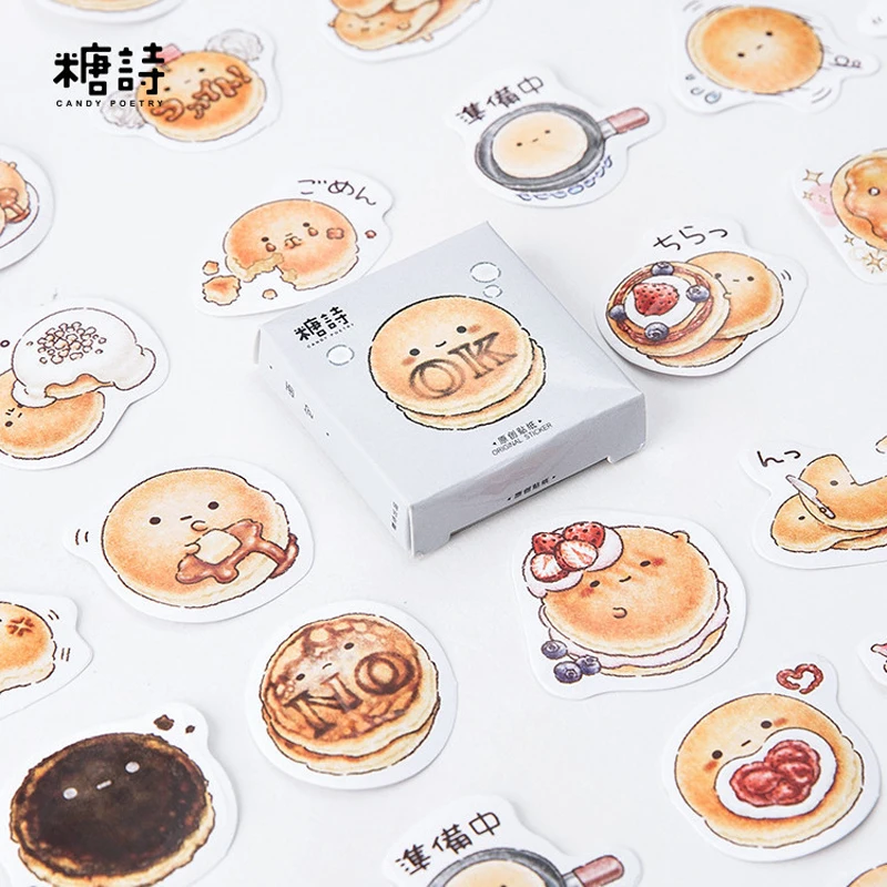 45 шт./упак. Kawaii изящный дизайн хлеба декоративные наклейки милые DIY бумажные