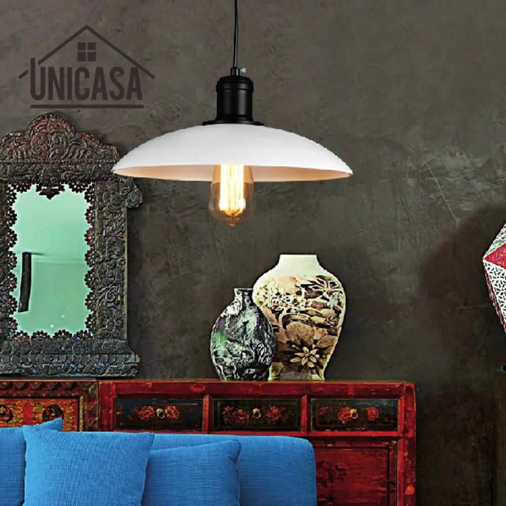 Винтажные подвесные светильники белый Железный оттенок осветительные приборы