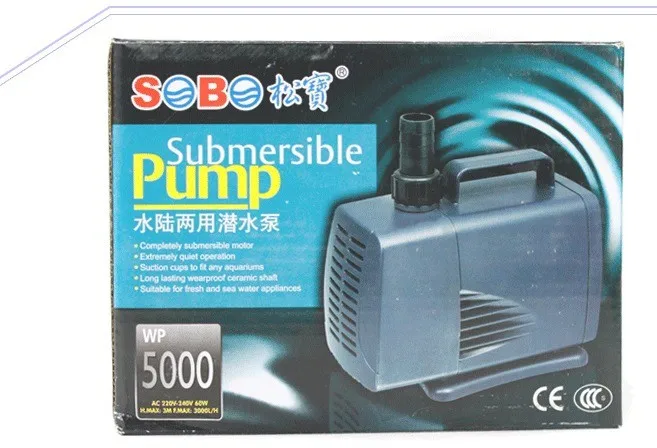 Songbao аквариум погружной фонтанный насос WP5000 60w | Дом и сад