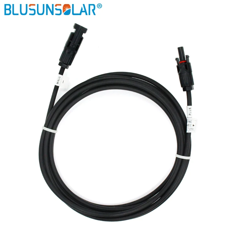 2 шт. Лидер продаж MC 4 солнечный PV разъем с 6мм2 (10AWG) удлинитель для панели солнечных