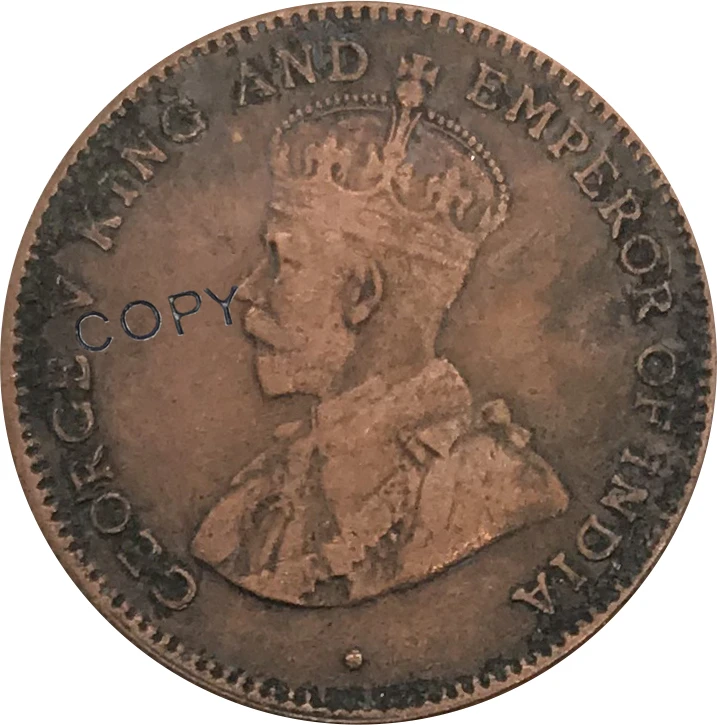 

Коллекционные монеты из красной меди 1883 четверти из Малайзии 1/4