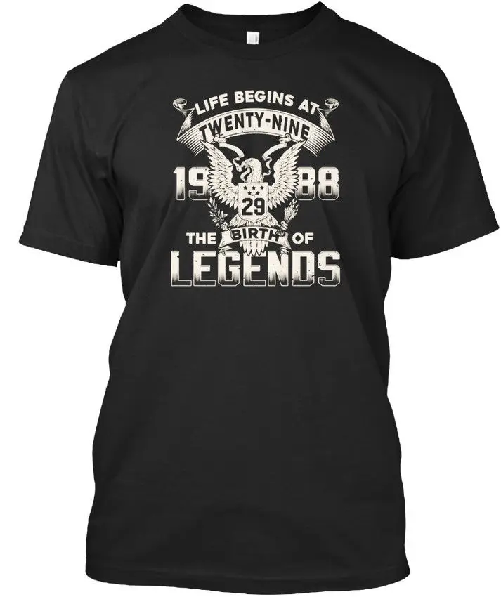 

100% Cotton Brand New 1988 Legends Standard Unisex T-Shirt Summer Tee Shirt
