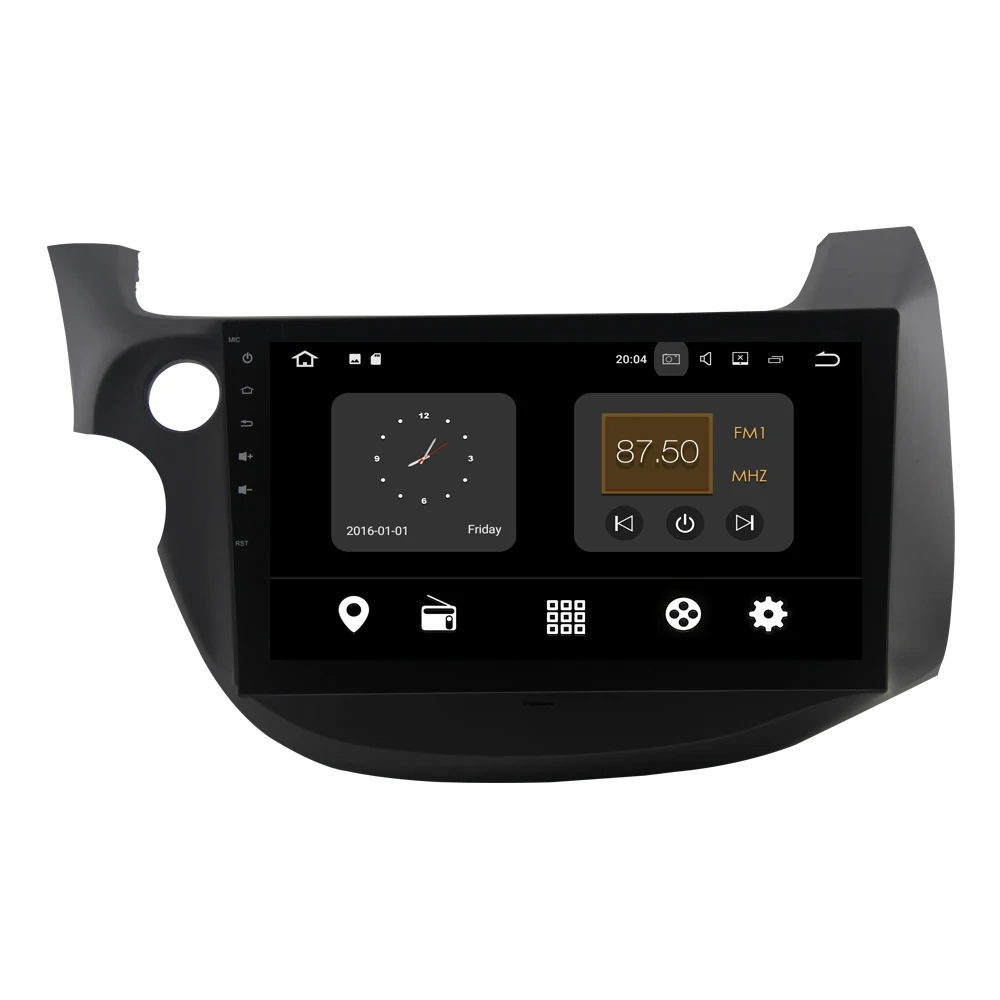 Автомагнитола с сенсорным экраном 10 1 дюйма android 7 gps для Honda FIT pour JAZZ