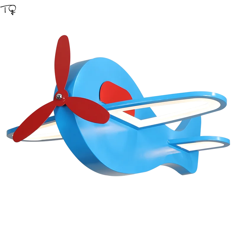 Мультяшные Подвесные светодиодные светильники Aircplane с пультом дистанционного