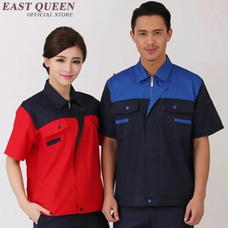 Спецодежда унисекс для женщин и мужчин летняя рабочая одежда с коротким рукавом