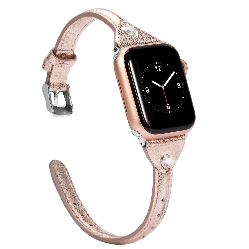 Ремешок кожаный для Apple Watch Band Series 4/3/2/1 40/44 мм|Ремешки часов| |